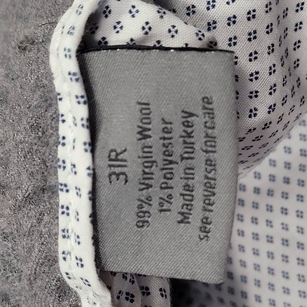 Dylan Grey Wool Drawstring Pants - image 3